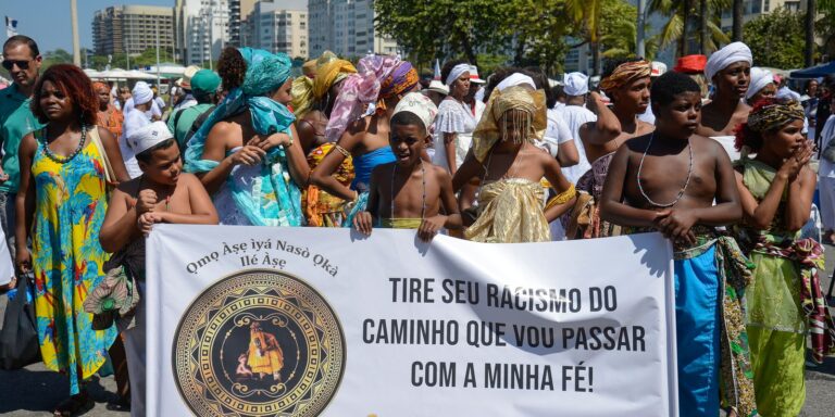 Ato em Copacabana pela liberdade religiosa lembra Mãe Bernadete